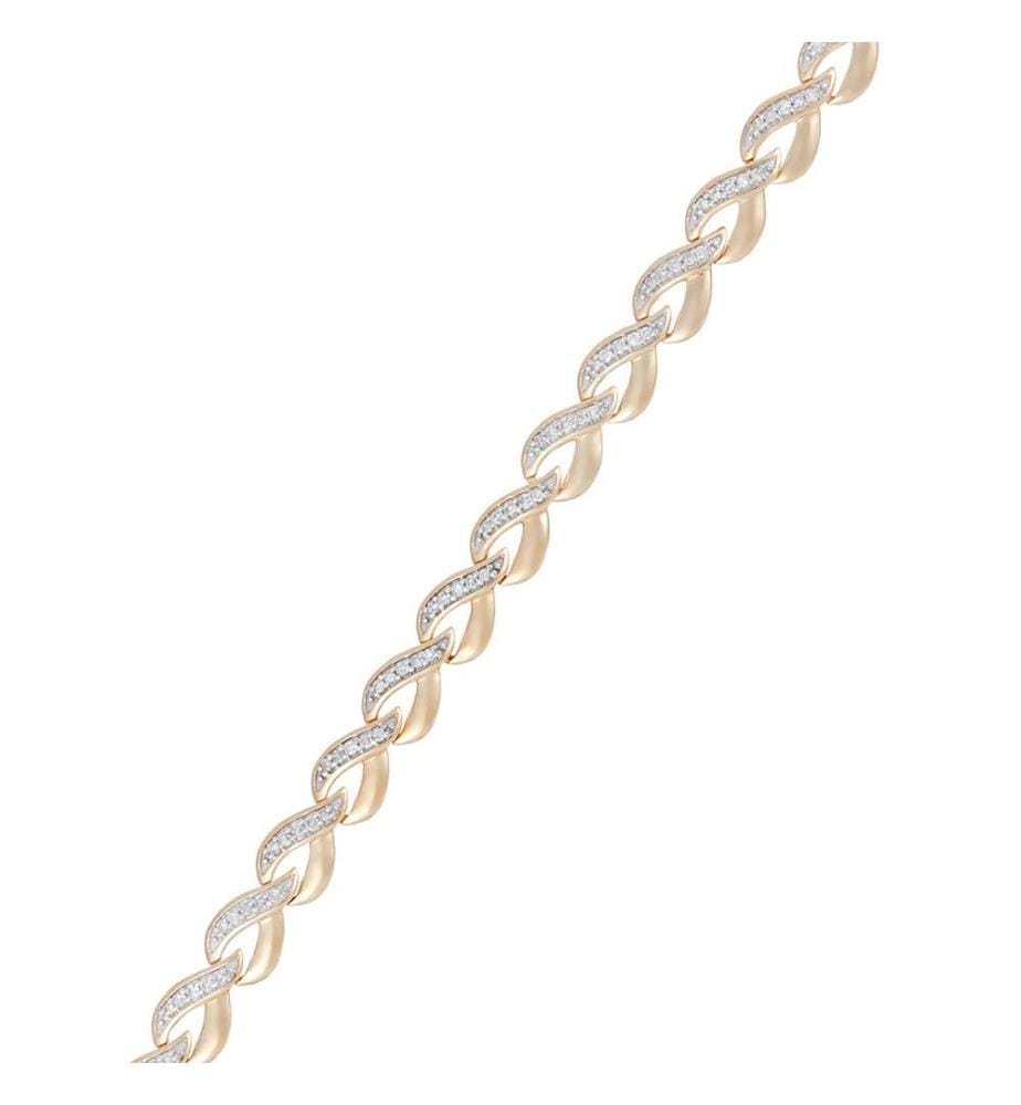 Armband Diamanten - Gelbgold 375/1000