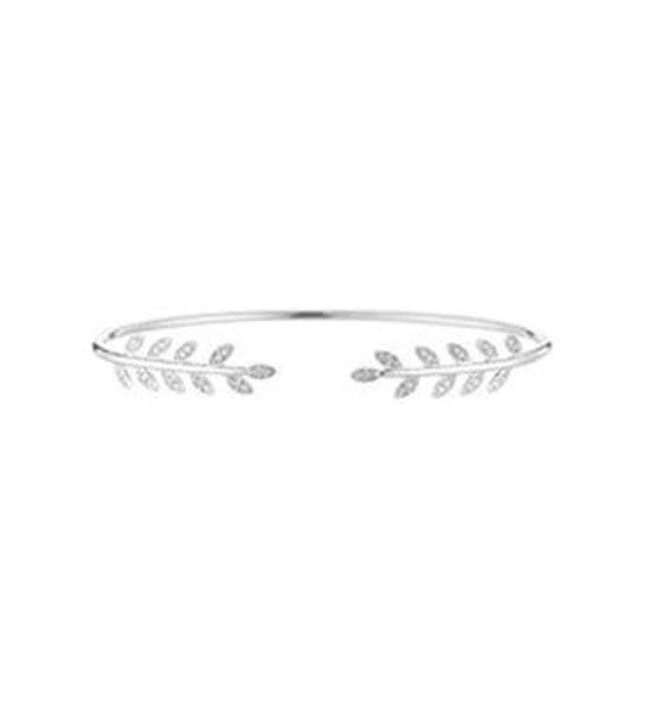 Armreif Comme une Feuille 375/100 - Silber