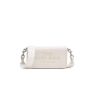 Mini-sac en cuir à bandoulière - Blanc