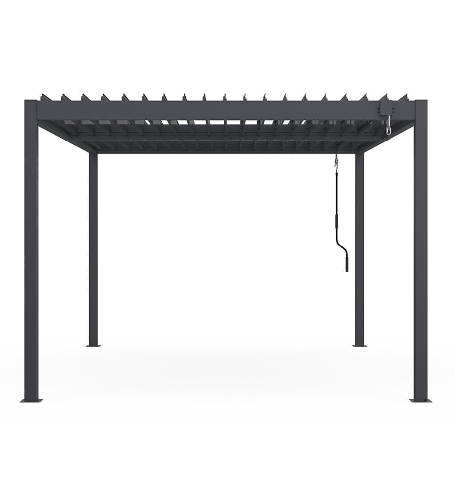 Bioklimatische Pergola aus Aluminium 3x4m - Anthrazitgrau