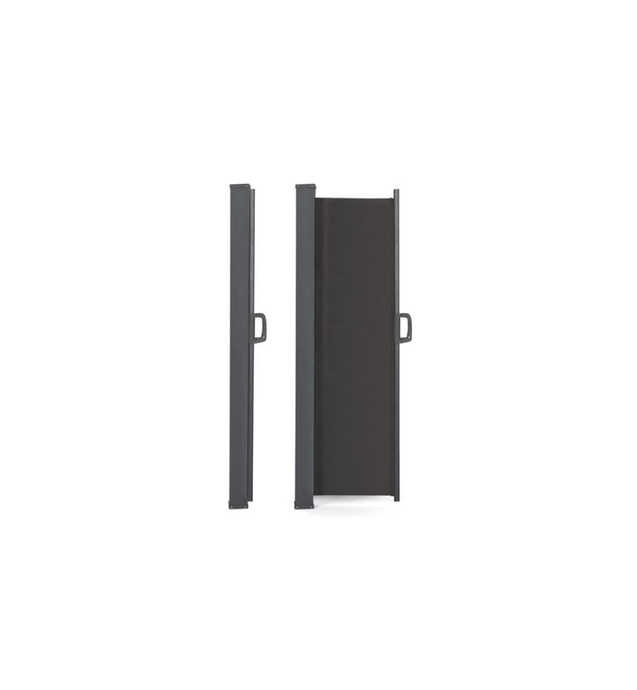 Paravent rétractable 400x200cm gris anthracite