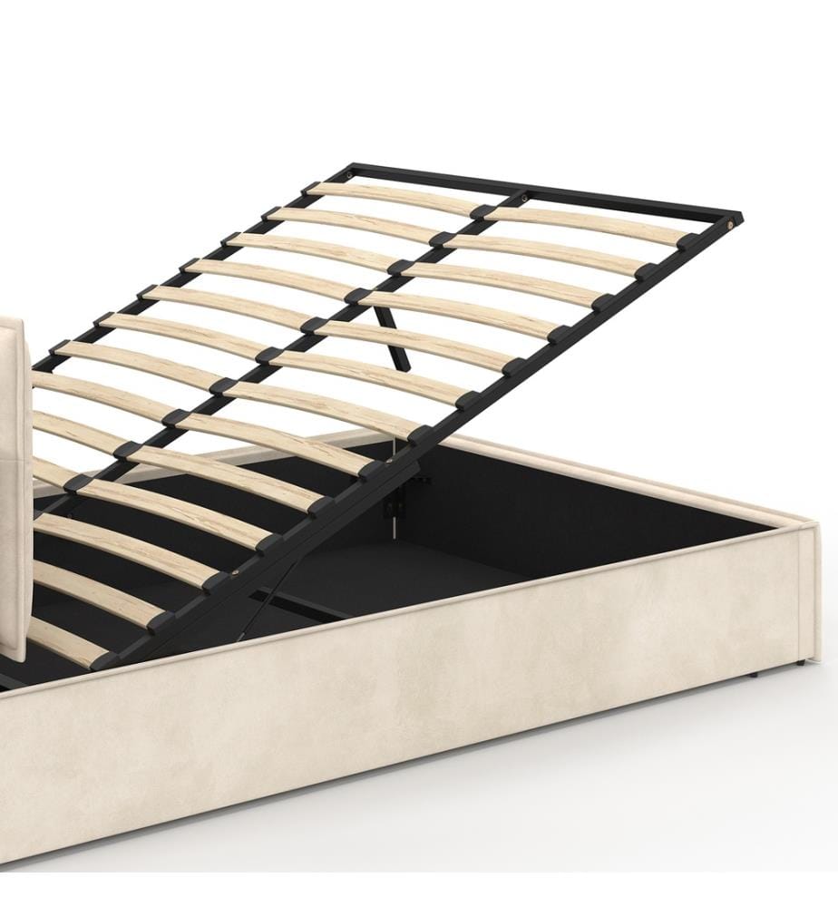 Lit Coffre Lilou 140 x 190cm - Beige