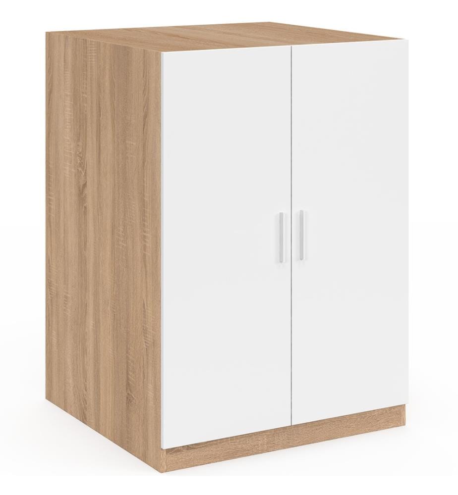 Meuble machine à laver Will - Bois et Blanc