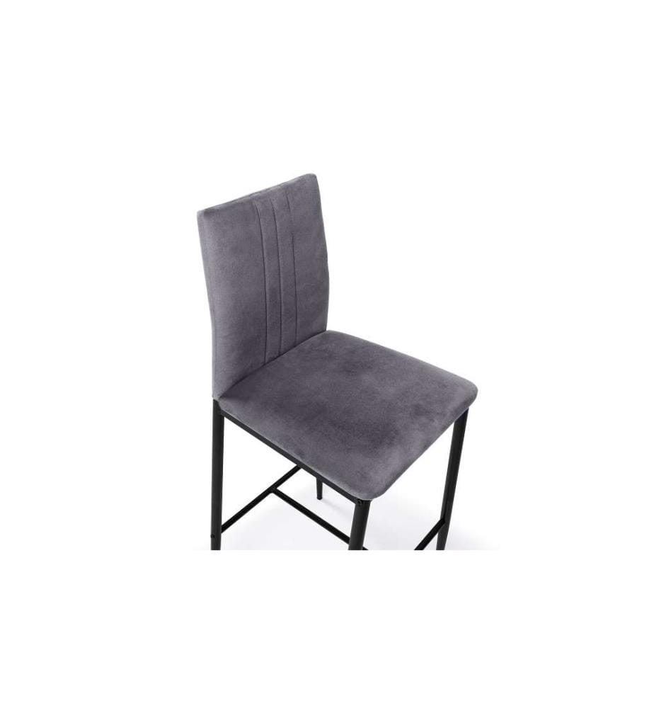 Lot de 2 Tabourets de Bar Jade 43 x 46.5 x 100 cm - Gris Foncé