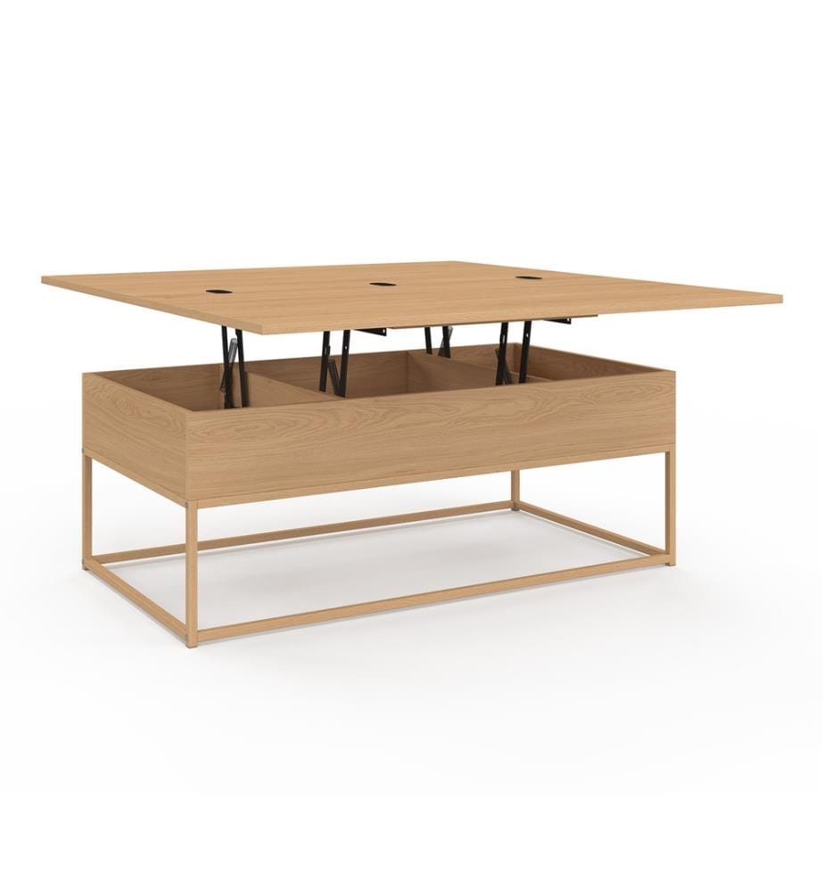 Memphis coffee table with folding top - Brown
