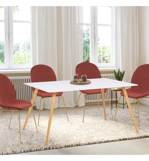 Table de Repas Sally 120 x 80 x 74 cm - Brun