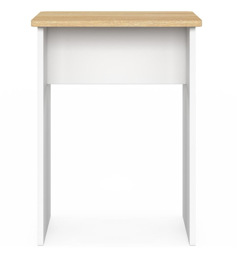 Ensemble repas Andy table pliante et 4 tabourets  - Bois et Blanc