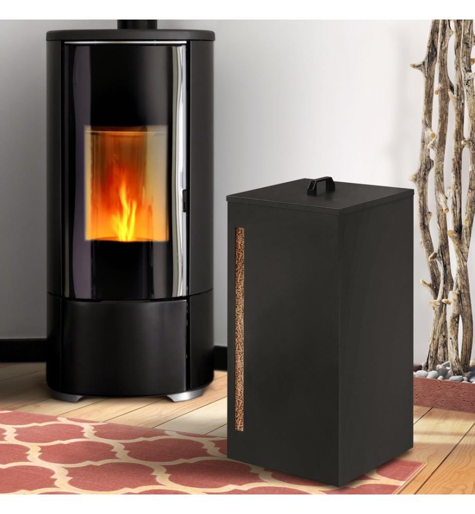 Réservoir à granules et pellets 70 L - Noir