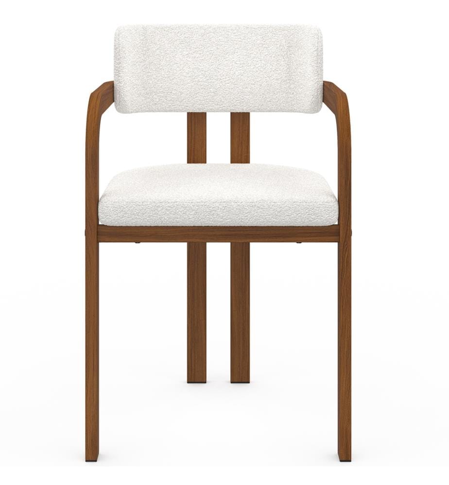 Lot de 4 chaises Elsa avec accoudoirs - Blanc