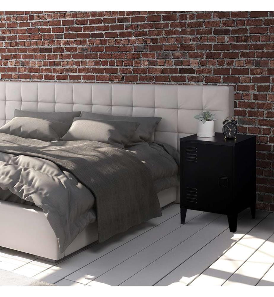 Set di 2 comodini Storen in metallo - Nero