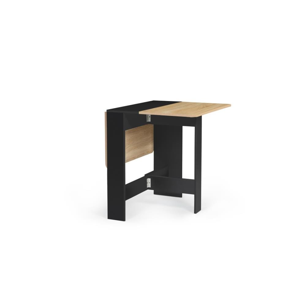 Ess- und Konsolentisch Edi 27 x 76 x 75 cm - Holz & Schwarz