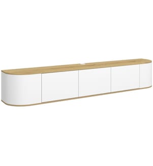 Hängender TV-Schrank, 180 cm – Elora – Weiss
