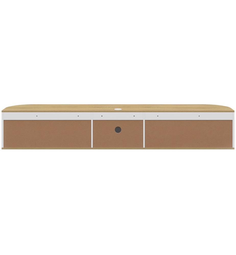 Hängender TV-Schrank, 180 cm – Elora – Weiss