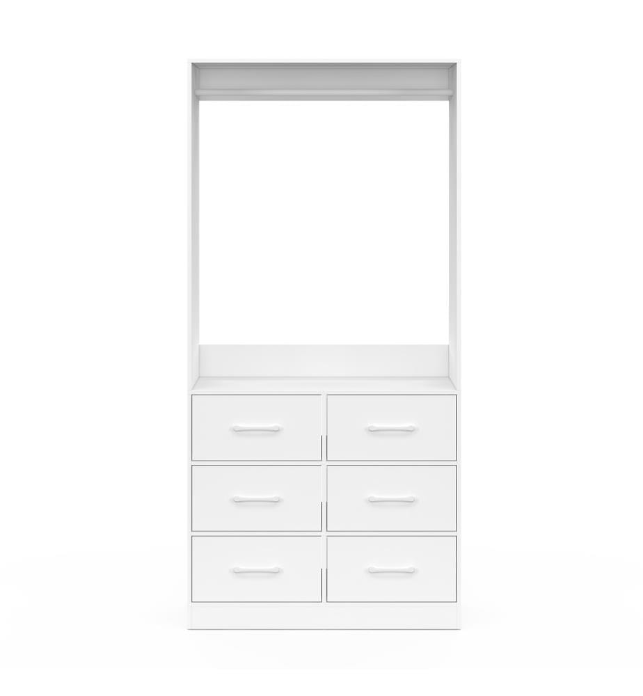 Uma Ankleidezimmer mit 1 Kleiderschrank - Weiss