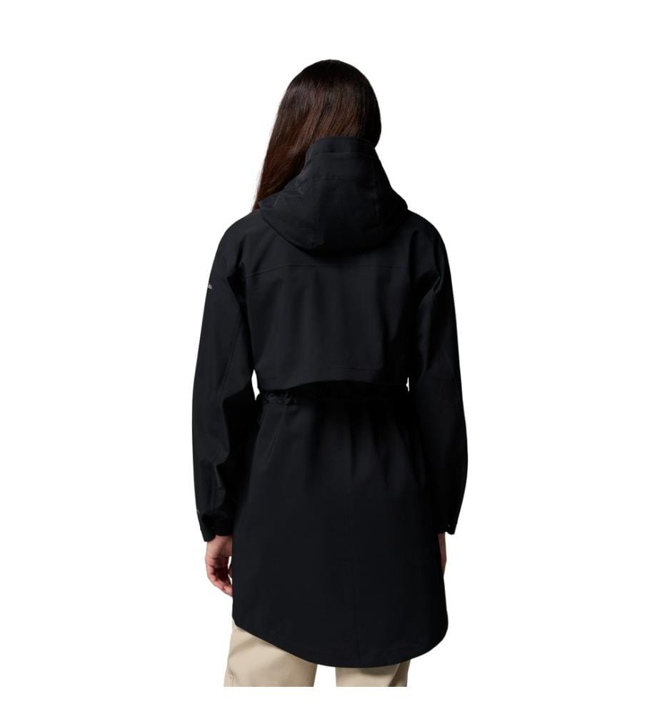 Lange wasserdichte Jacke Weekend Adventure™ II - Schwarz