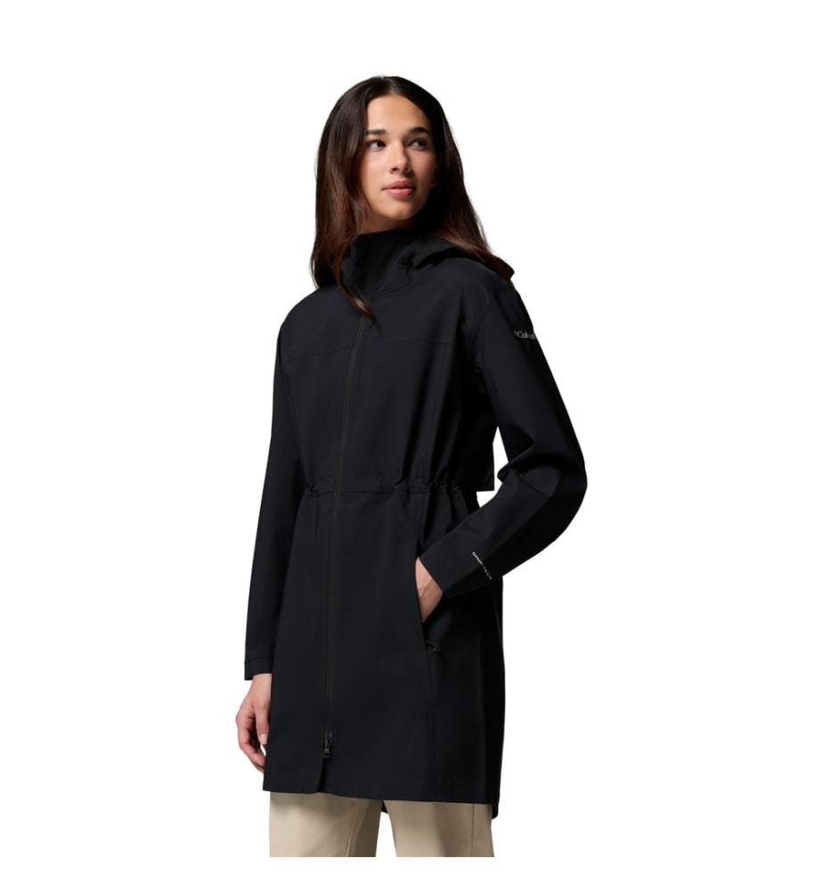 Lange wasserdichte Jacke Weekend Adventure™ II - Schwarz