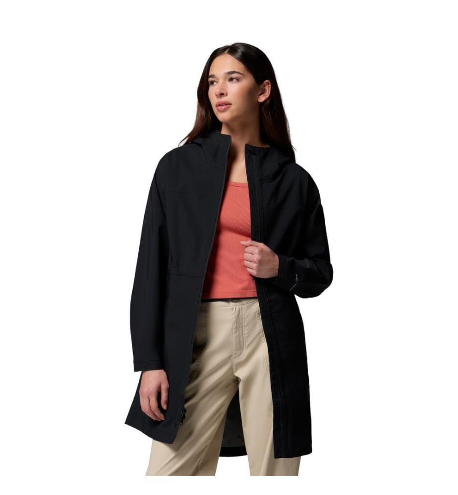 Lange wasserdichte Jacke Weekend Adventure™ II - Schwarz