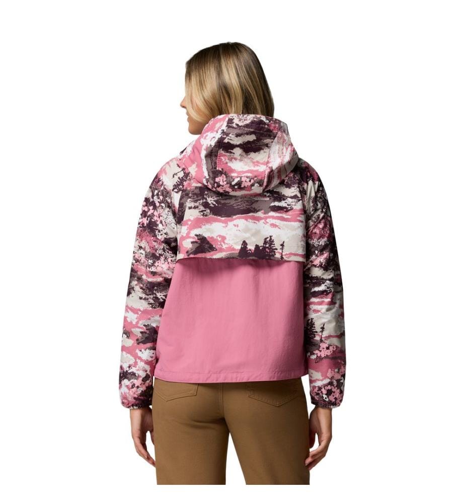 Spire Valley™-Windjacke mit Kapuze und Aufdruck - Rosa