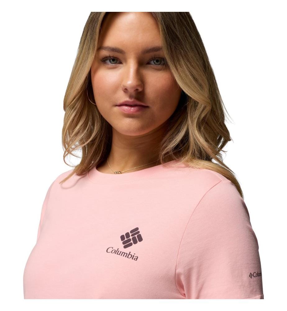 Rolling Bend™ T-Shirt mit Grafikdruck - Rosa