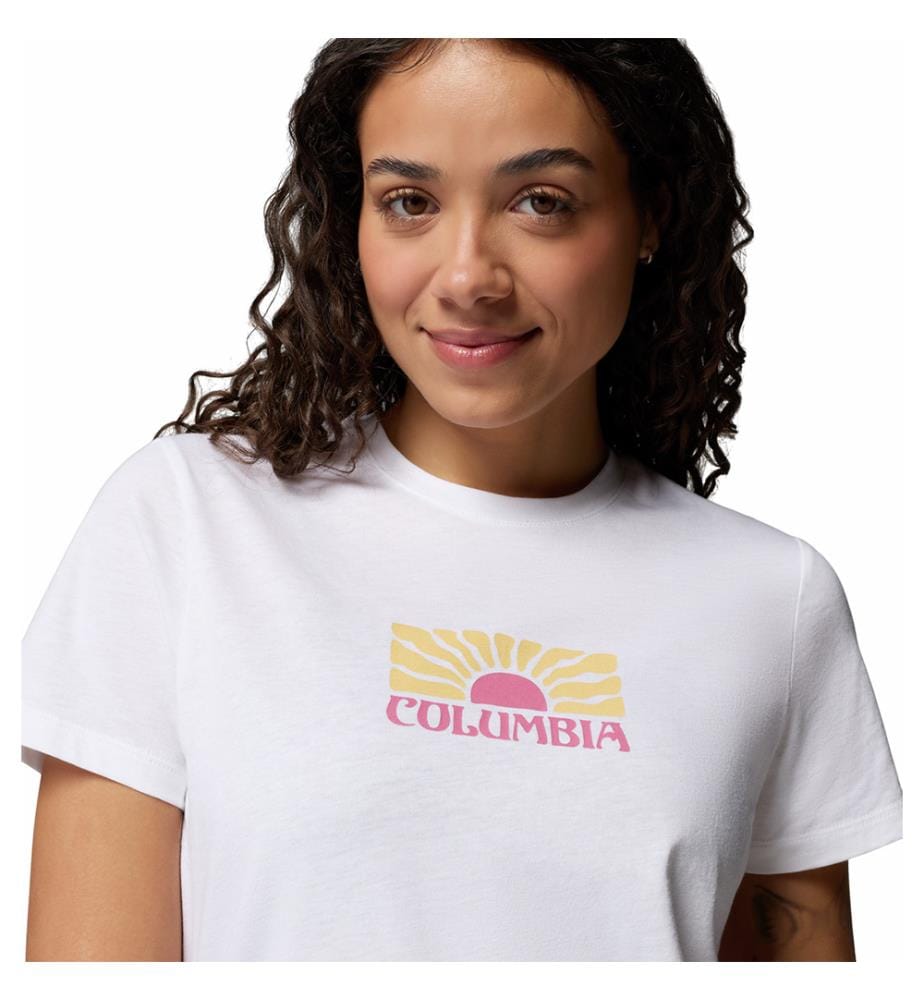 Figurbetontes T-Shirt mit Ruby Springs™-Motiv - Weiss