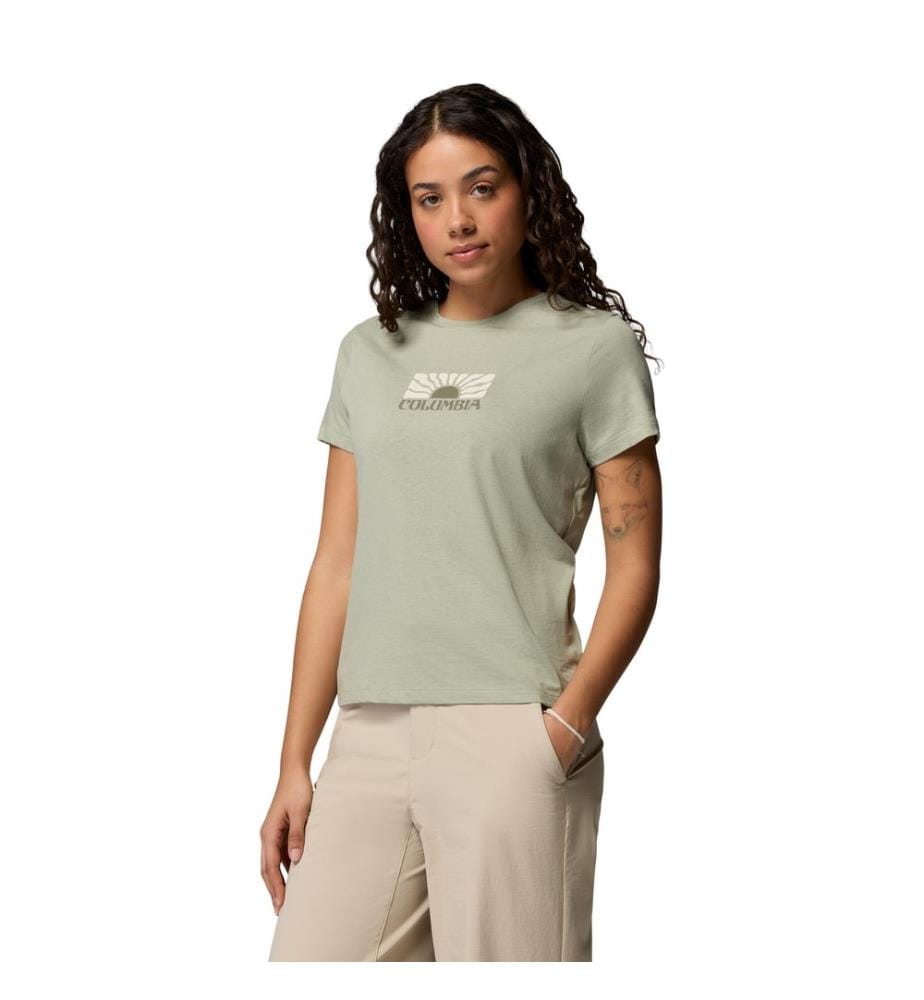 Figurbetontes T-Shirt mit Ruby Springs™-Motiv - Wassergrün