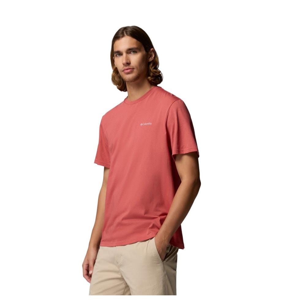 T-Shirt aus Bio-Baumwolle - Korallenrot