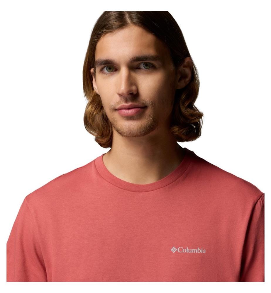 T-Shirt aus Bio-Baumwolle - Korallenrot