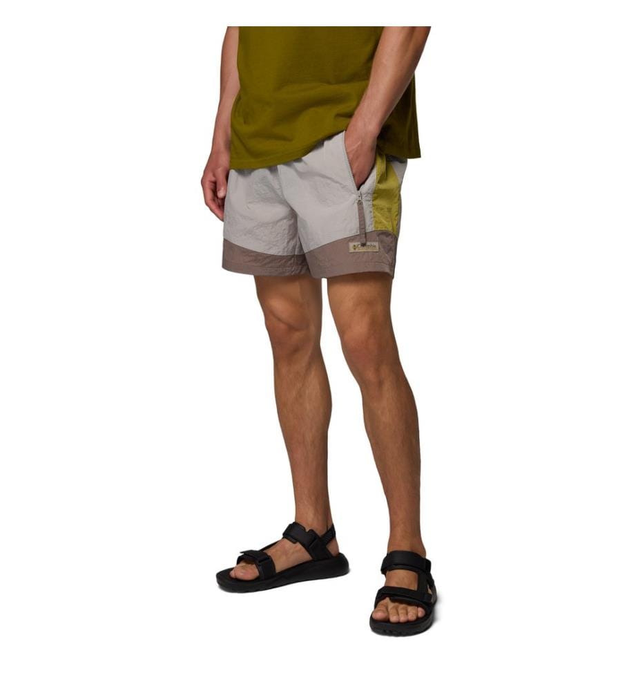 Faltbare Retro-Windschutz-Shorts Riptide™ - Beige und Taupe