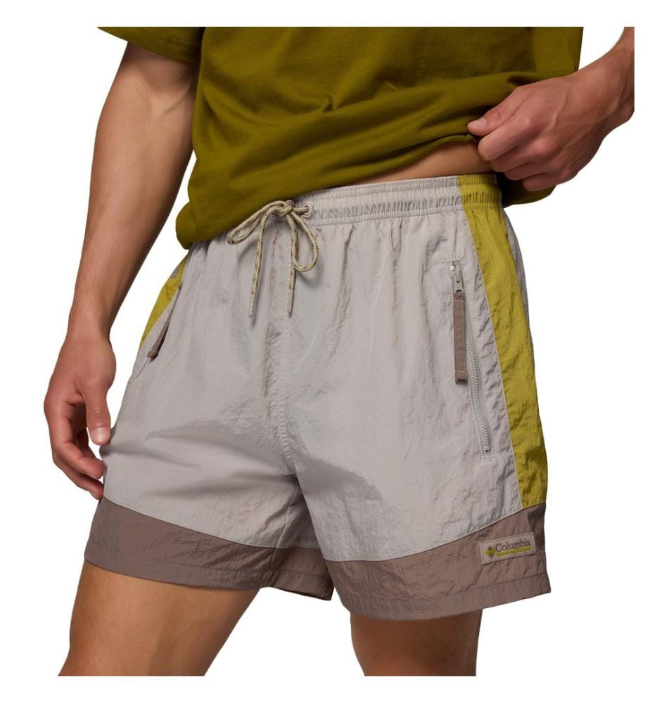 Faltbare Retro-Windschutz-Shorts Riptide™ - Beige und Taupe