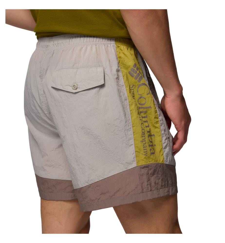 Faltbare Retro-Windschutz-Shorts Riptide™ - Beige und Taupe