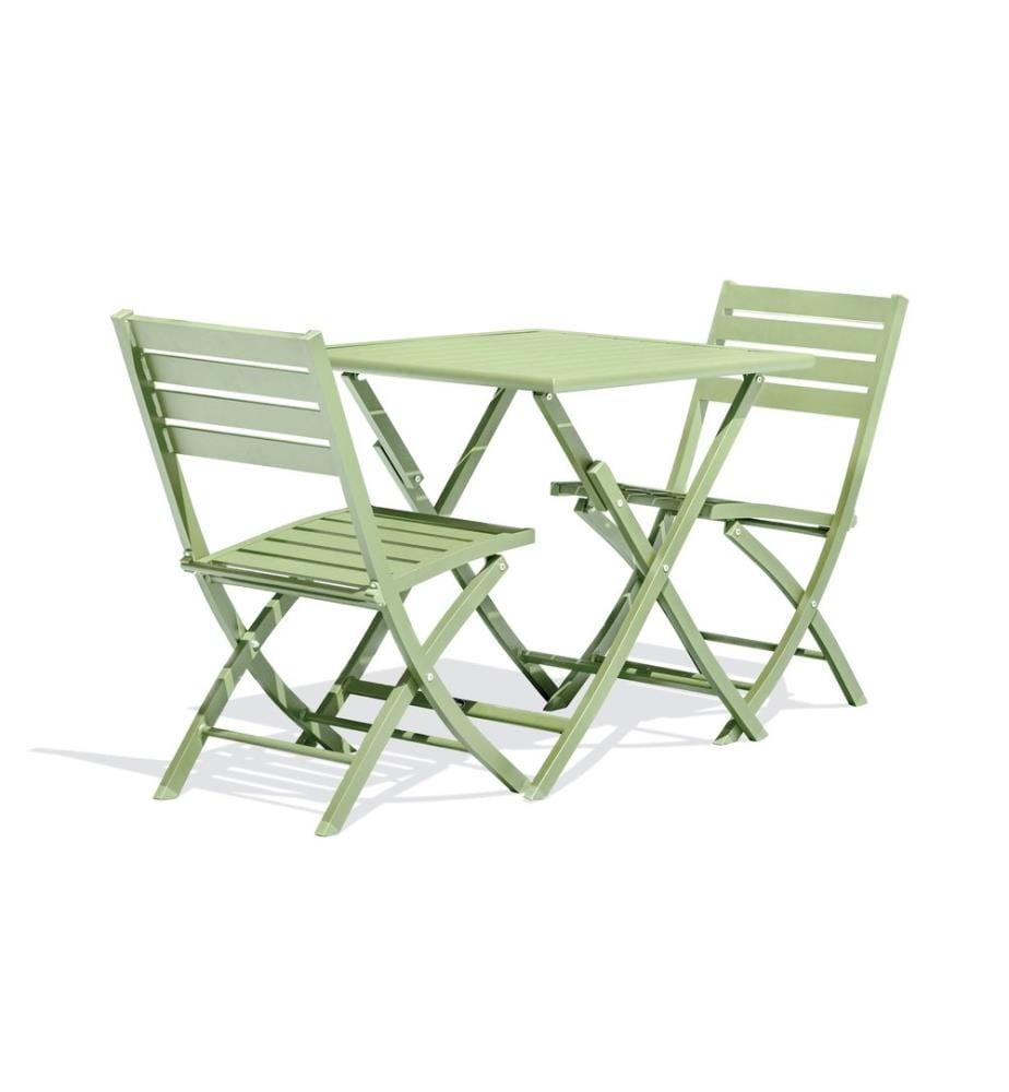 Ensemble repas de jardin Marius 2 places - Vert lagune