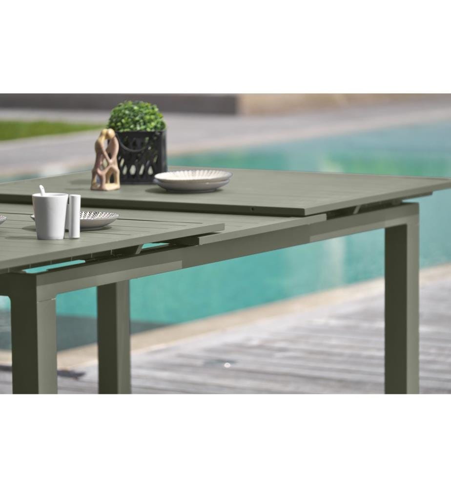Ensemble repas de jardin Miami 6 places - Kaki