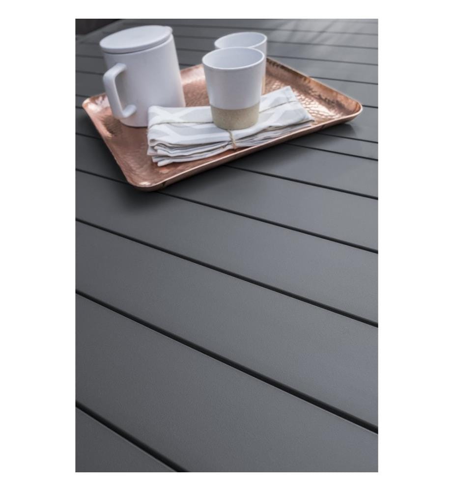 Ensemble repas de jardin Miami 8 places - Gris anthracite