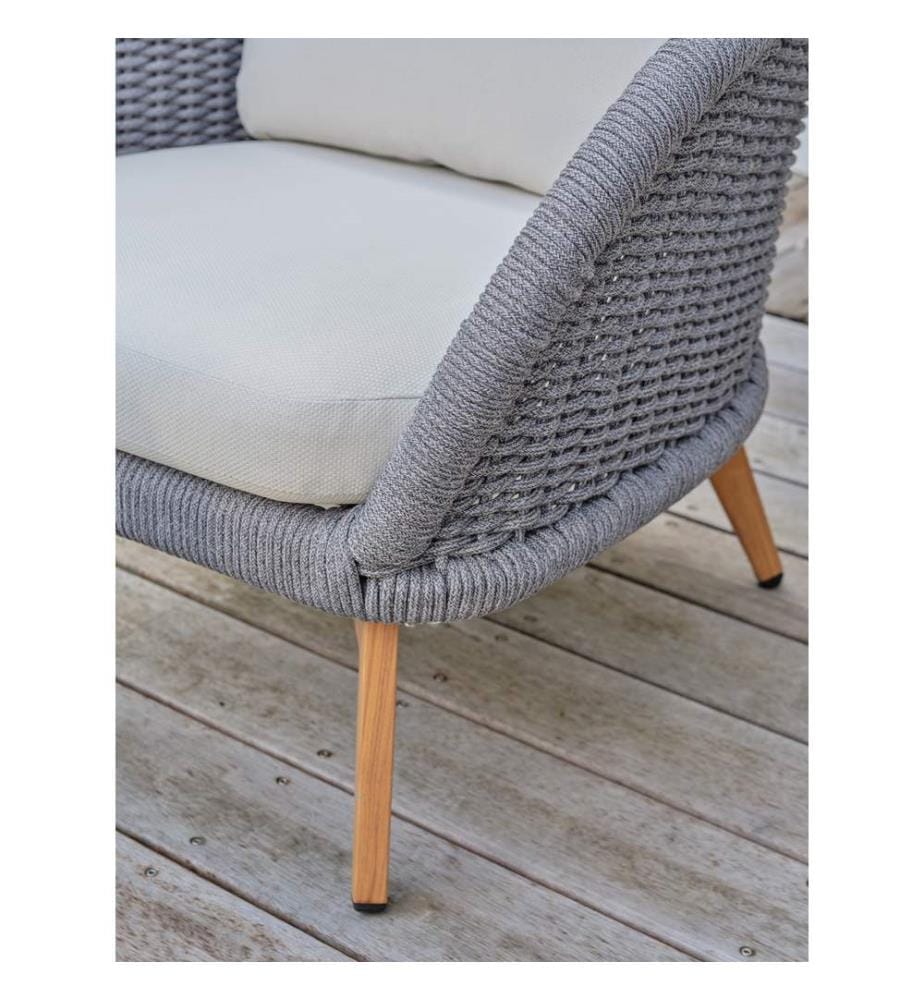 Salon bas de jardin Mynta 5 places - Gris