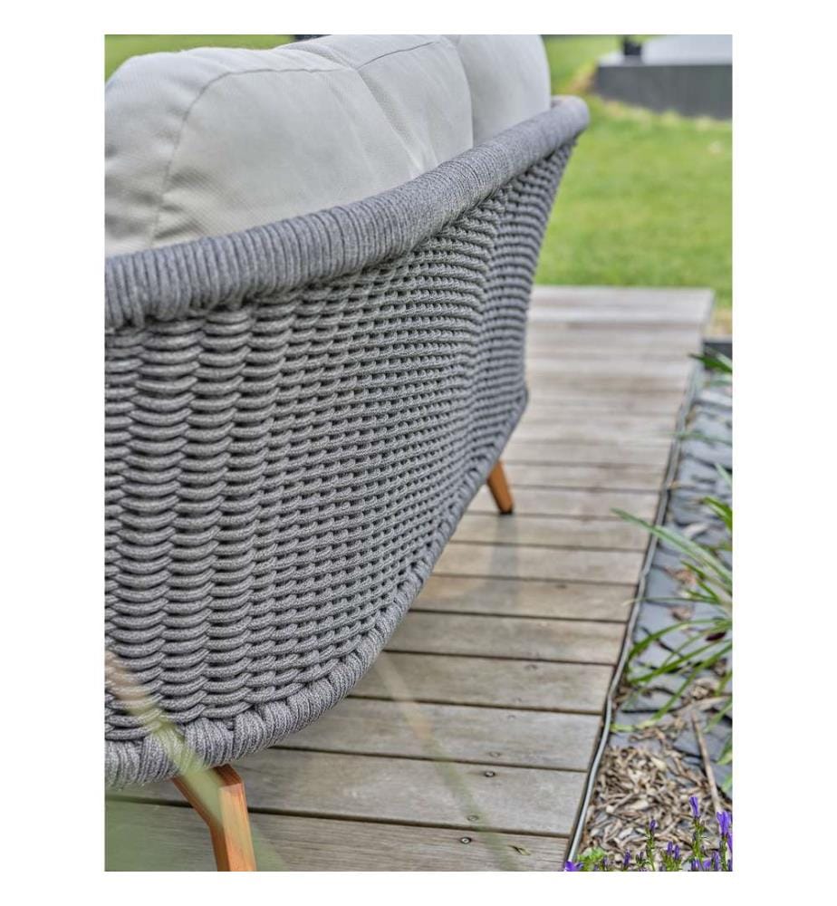 Salon bas de jardin Mynta 5 places - Gris