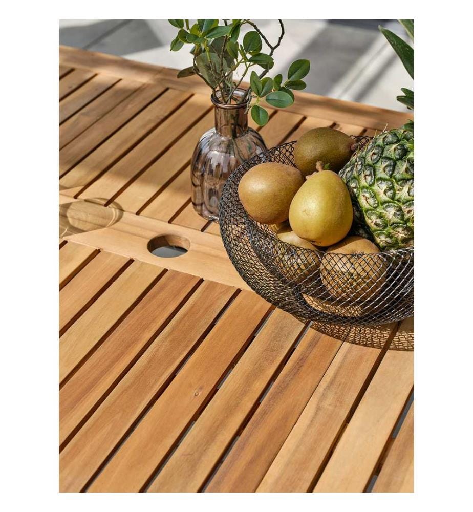 Ensemble repas de jardin Orsino 6 places - Gris anthracite