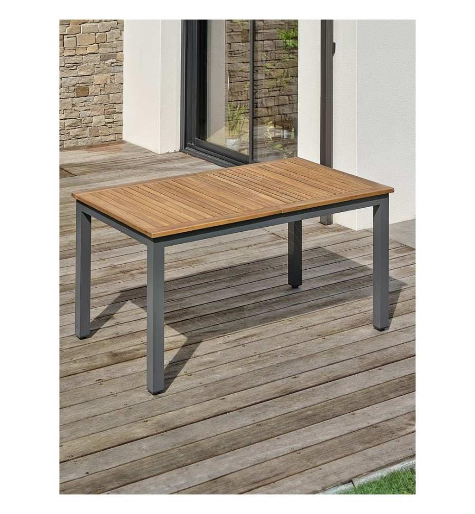 Table de jardin Orsino extensible - Gris anthracite