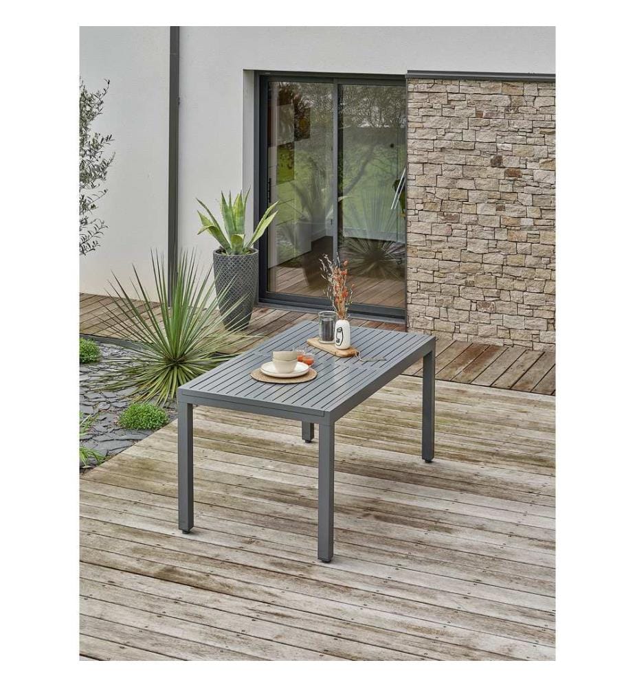 Table de jardin Orsino extensible - Gris anthracite