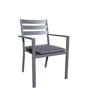 Fauteuil de jardin Pelosa - Gris anthracite
