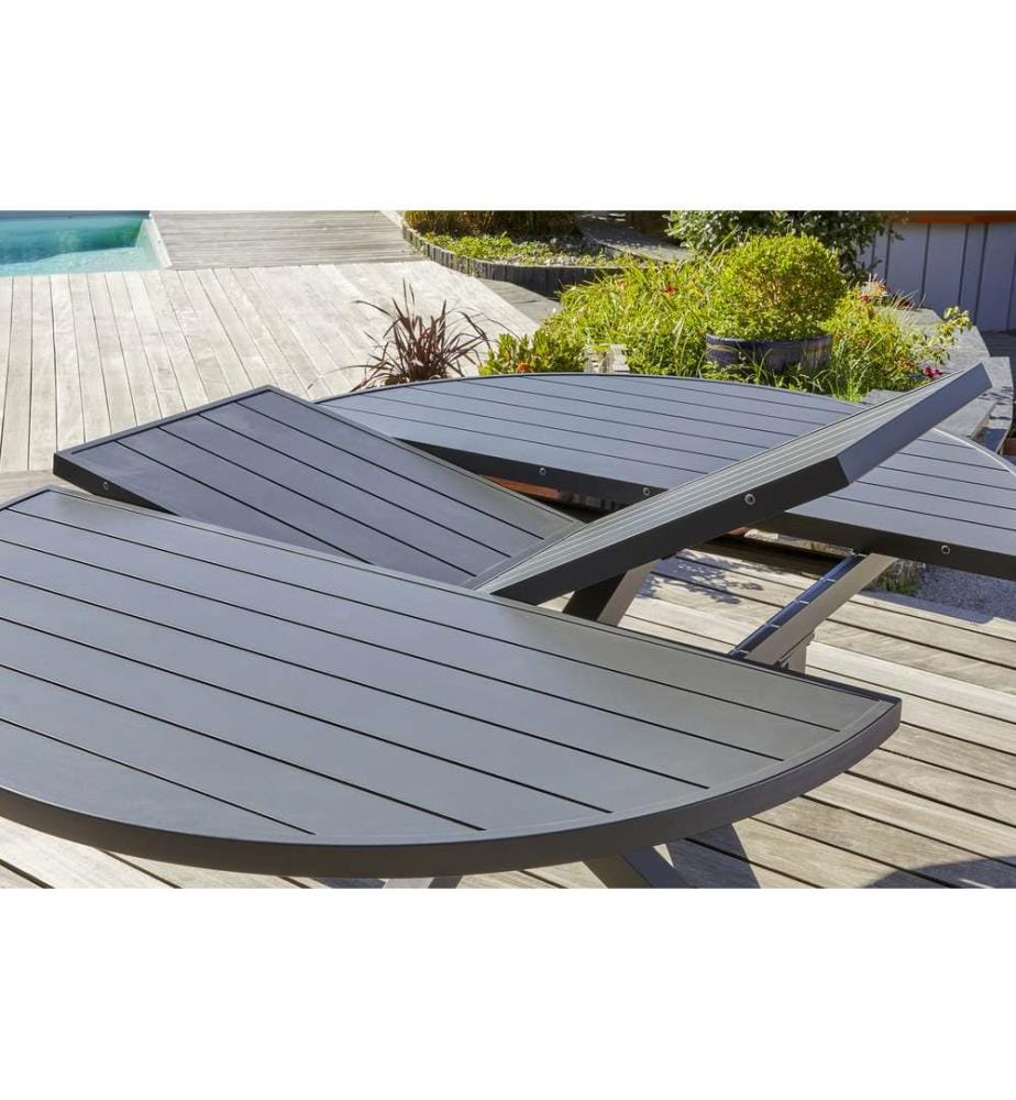 Table de jardin Pelosa extensible - Gris anthracite
