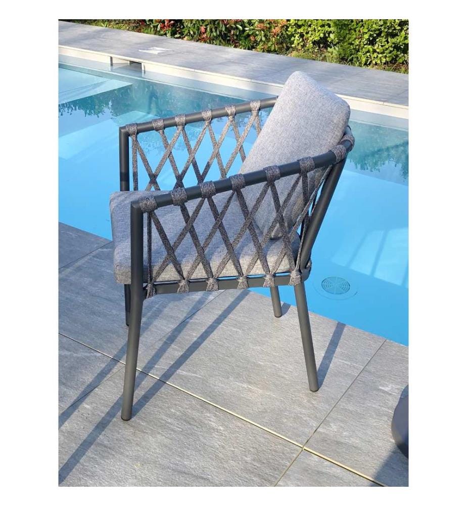 Fauteuil de jardin Pilat - Gris anthracite