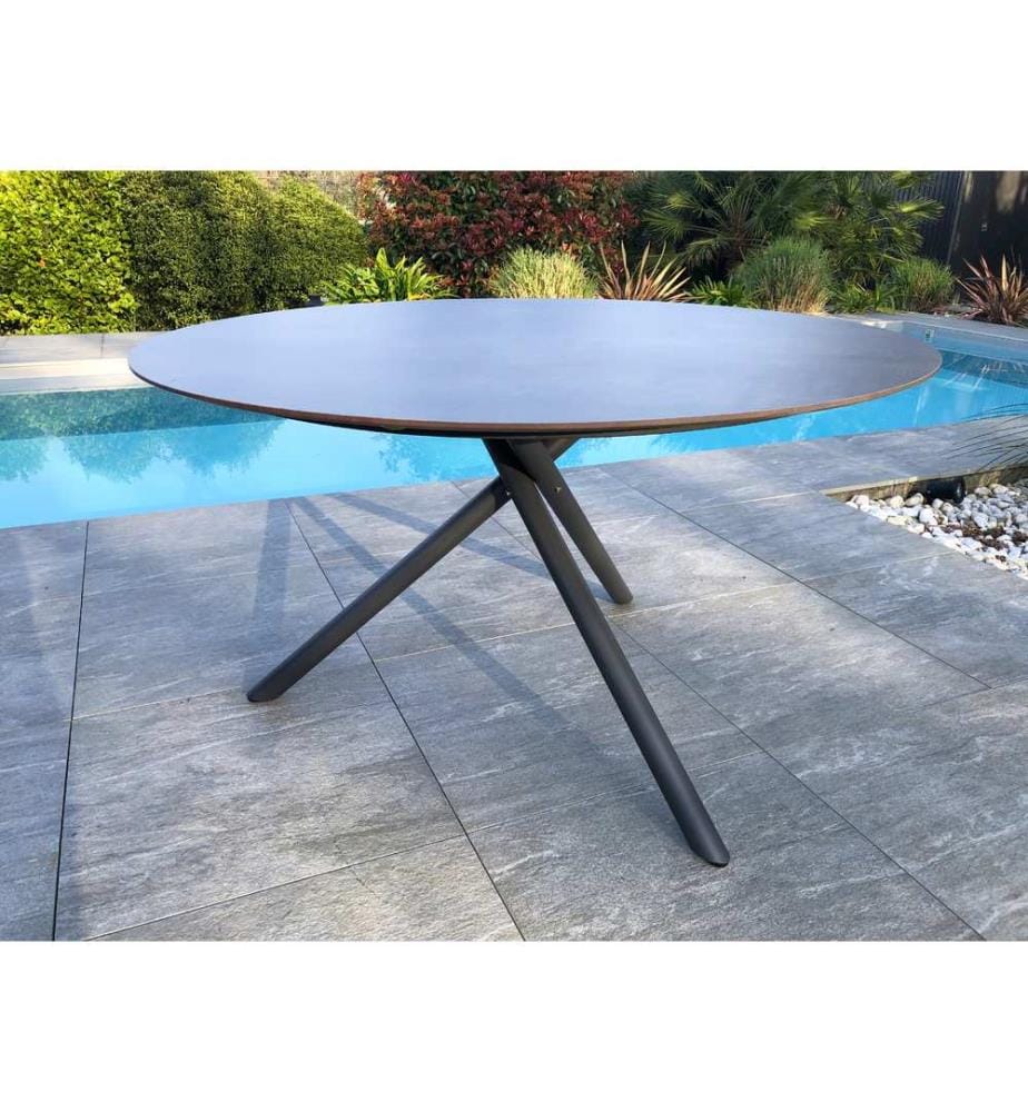 Table de jardin Pilat ronde - Gris anthracite