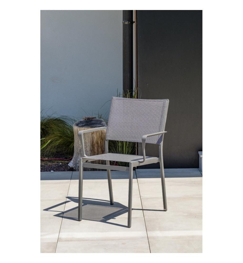 Fauteuil de jardin Stockholm - Gris anthracite