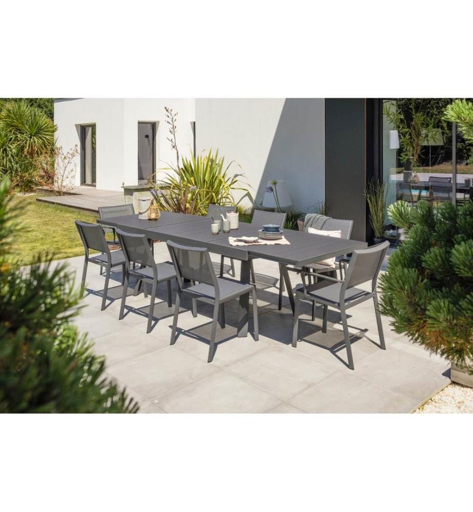Fauteuil de jardin Stockholm - Gris anthracite