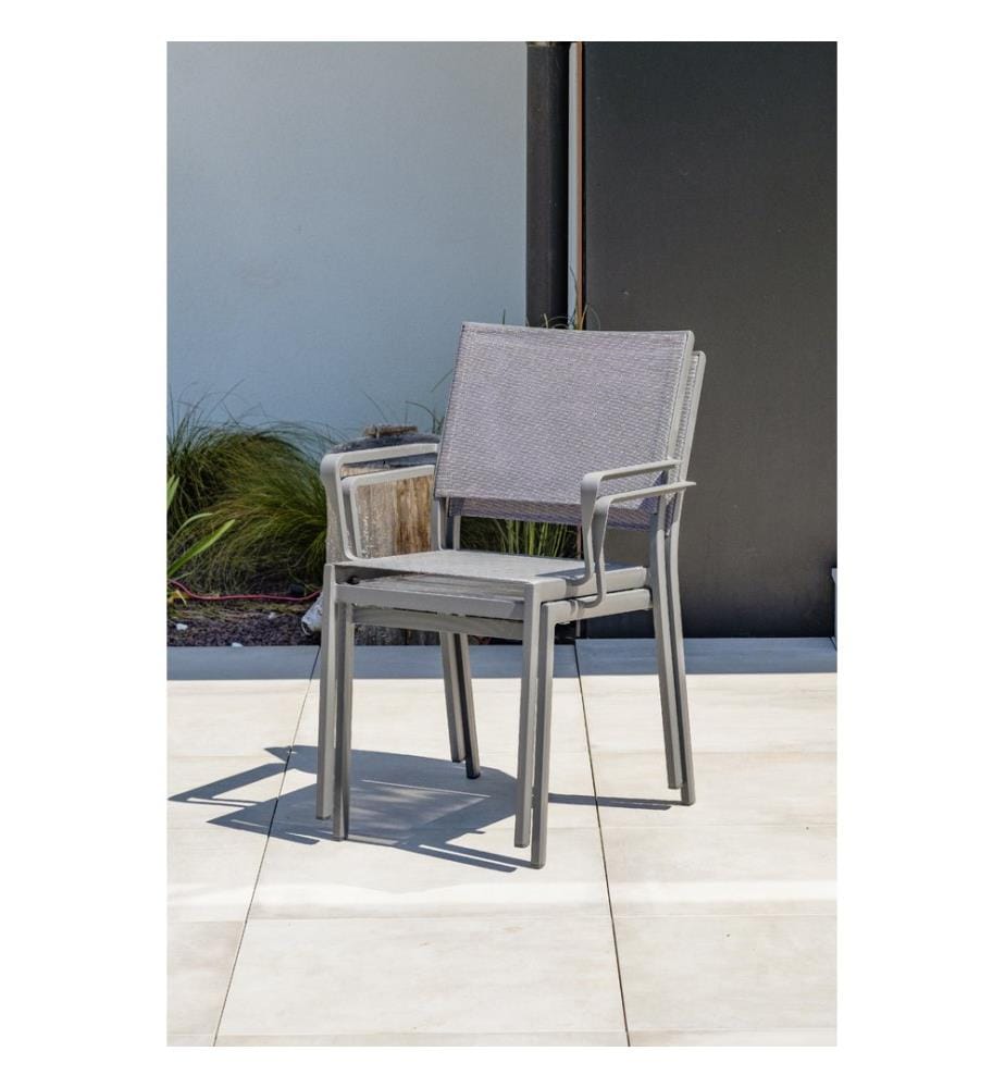 Fauteuil de jardin Stockholm - Gris anthracite