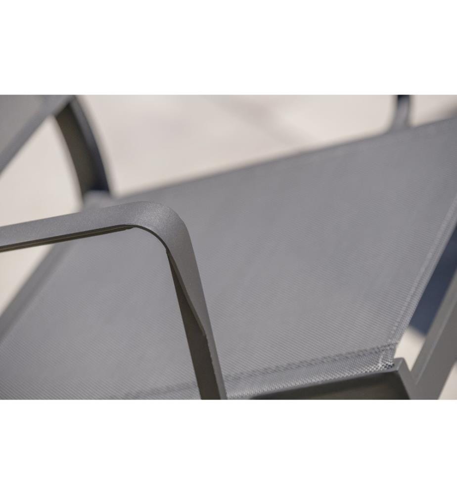 Fauteuil de jardin Stockholm - Gris anthracite