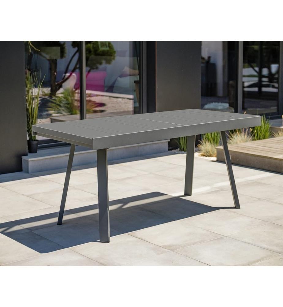 Table de jardin Stockholm extensible - Gris anthracite