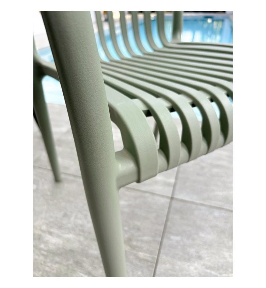 Lot de 2 fauteuils de jardin Tiago - Olive