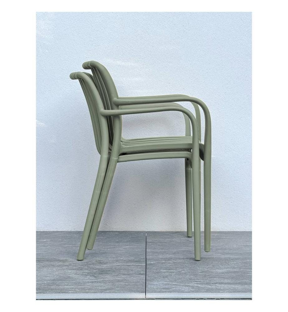 Lot de 2 fauteuils de jardin Tiago - Olive