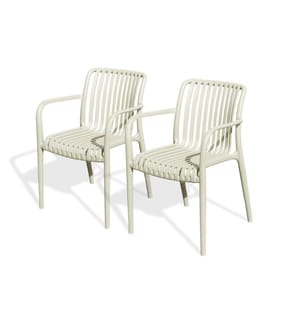 Lot de 2 fauteuils de jardin Tiago - Sable